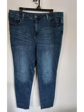 INC Denim High Rise Skinny Jeans Blue Wash